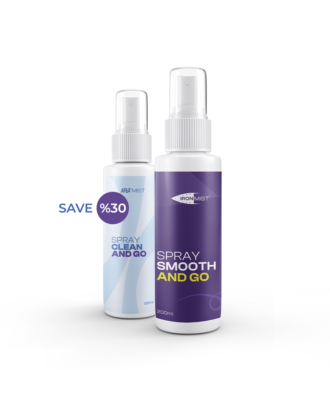 Summer Oops Pack — 200ml IronMist wrinkle spray + 125ml SpotMist stain remover combo Egypt